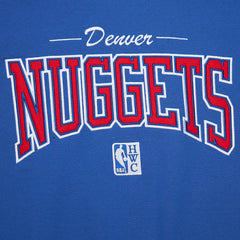 Denver Nuggets Hardwood Classics There & Back 2.0 Vintage Pullover Sweatshirt Royal