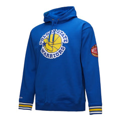 Golden State Warriors Chainstitch Applique Vintage Heavyweight Pullover Hoodie Royal