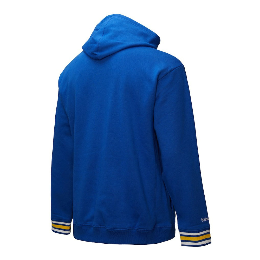 Golden State Warriors Chainstitch Applique Vintage Heavyweight Pullover Hoodie Royal