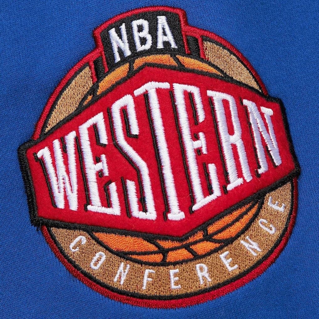 Golden State Warriors Chainstitch Applique Vintage Heavyweight Pullover Hoodie Royal