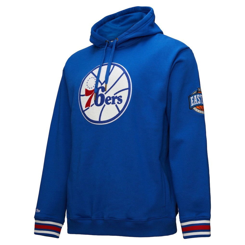 Philadelphia 76ers Chainstitch Applique Vintage Heavyweight Pullover Hoodie Royal