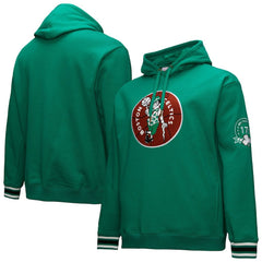 Boston Celtics Chainstitch Applique Vintage Heavyweight Pullover Hoodie Kelly Green