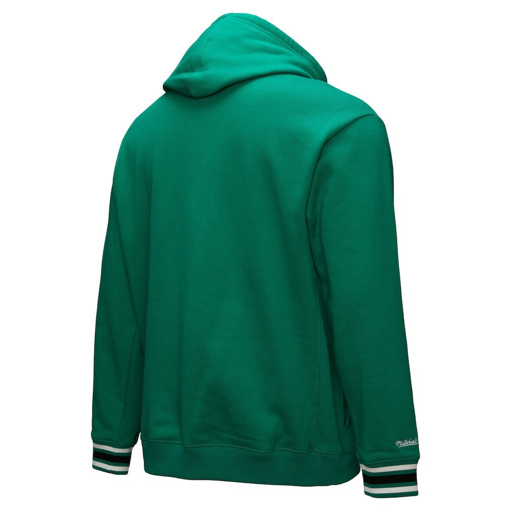 Boston Celtics Chainstitch Applique Vintage Heavyweight Pullover Hoodie Kelly Green