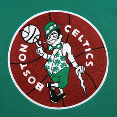 Boston Celtics Chainstitch Applique Vintage Heavyweight Pullover Hoodie Kelly Green