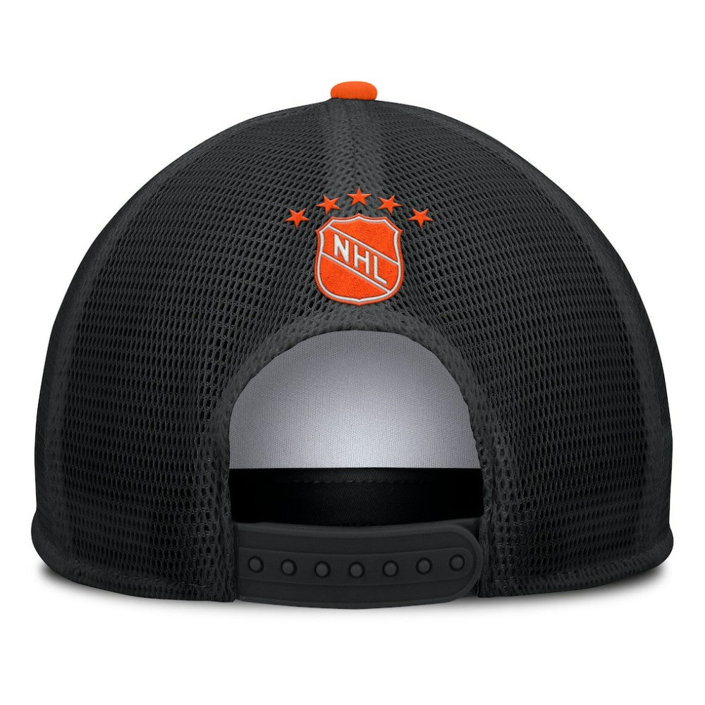 NHL Edmonton Oilers Fanatics Decades Collection Foam Front Snapback Hat - White/Black
