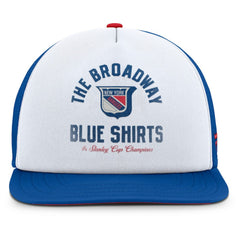 NHL New York Rangers Fanatics Decades Collection Foam Front Snapback Hat - White/Royal