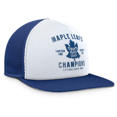 NHL Toronto Maple Leafs Fanatics Decades Collection Foam Front Snapback Hat - White/Blue
