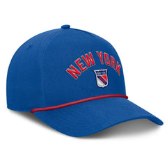 NHL New York Rangers Fanatics Decades Collection A-Frame Rope Adjustable Hat - Royal