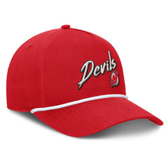 NHL New Jersey Devils Fanatics Decades Collection A-Frame Rope Adjustable Hat - Red