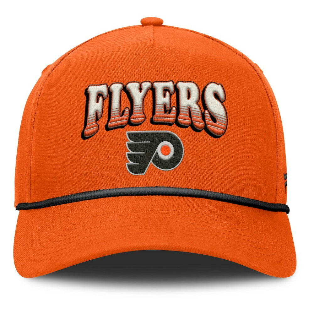 NHL Philadelphia Flyers Fanatics Decades Collection A-Frame Rope Adjustable Hat - Orange