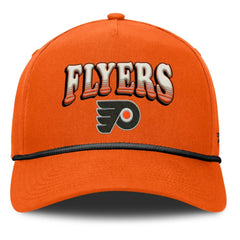NHL Philadelphia Flyers Fanatics Decades Collection A-Frame Rope Adjustable Hat - Orange