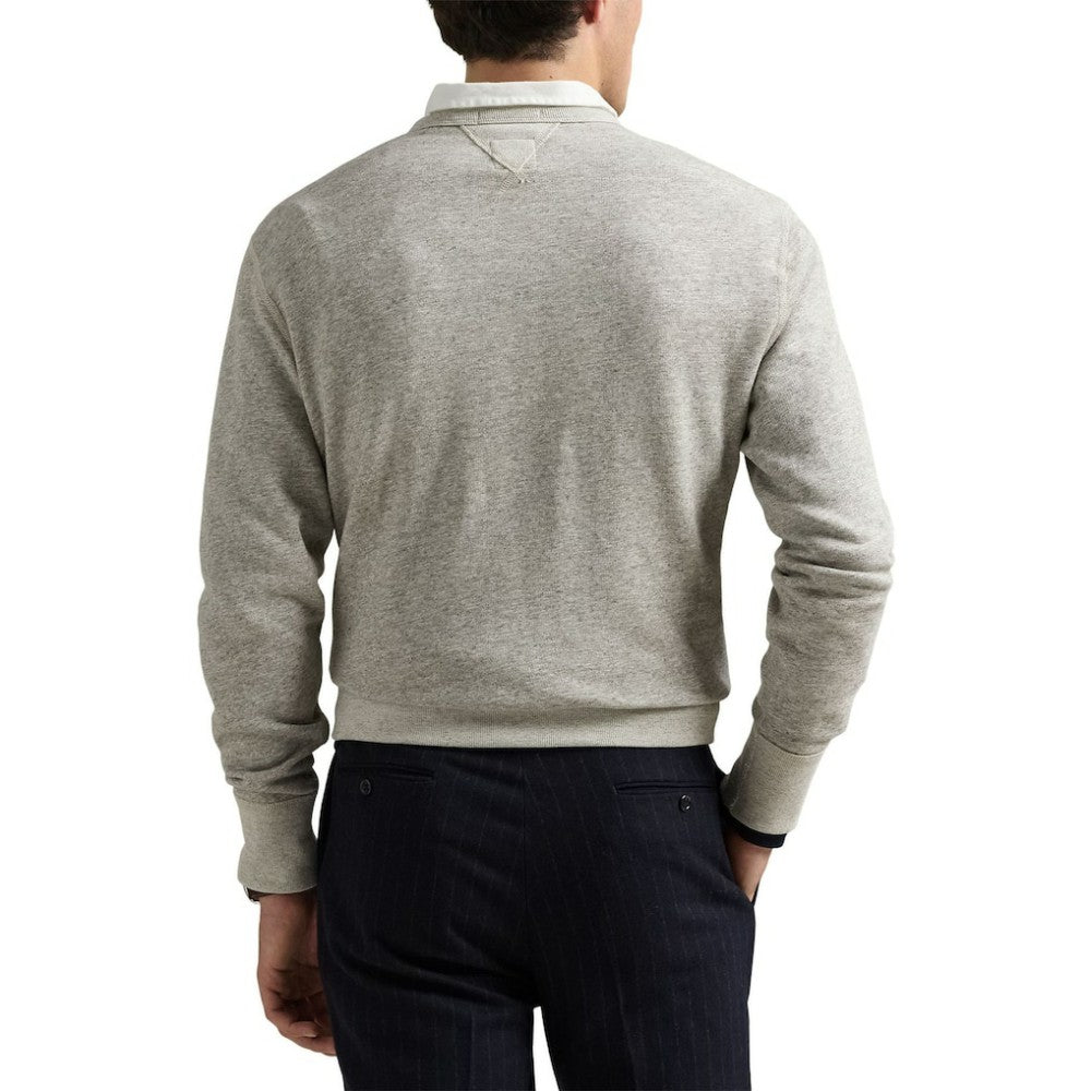 New York Yankees Polo Ralph Lauren Pullover Sweatshirt - Heather Gray Pullover