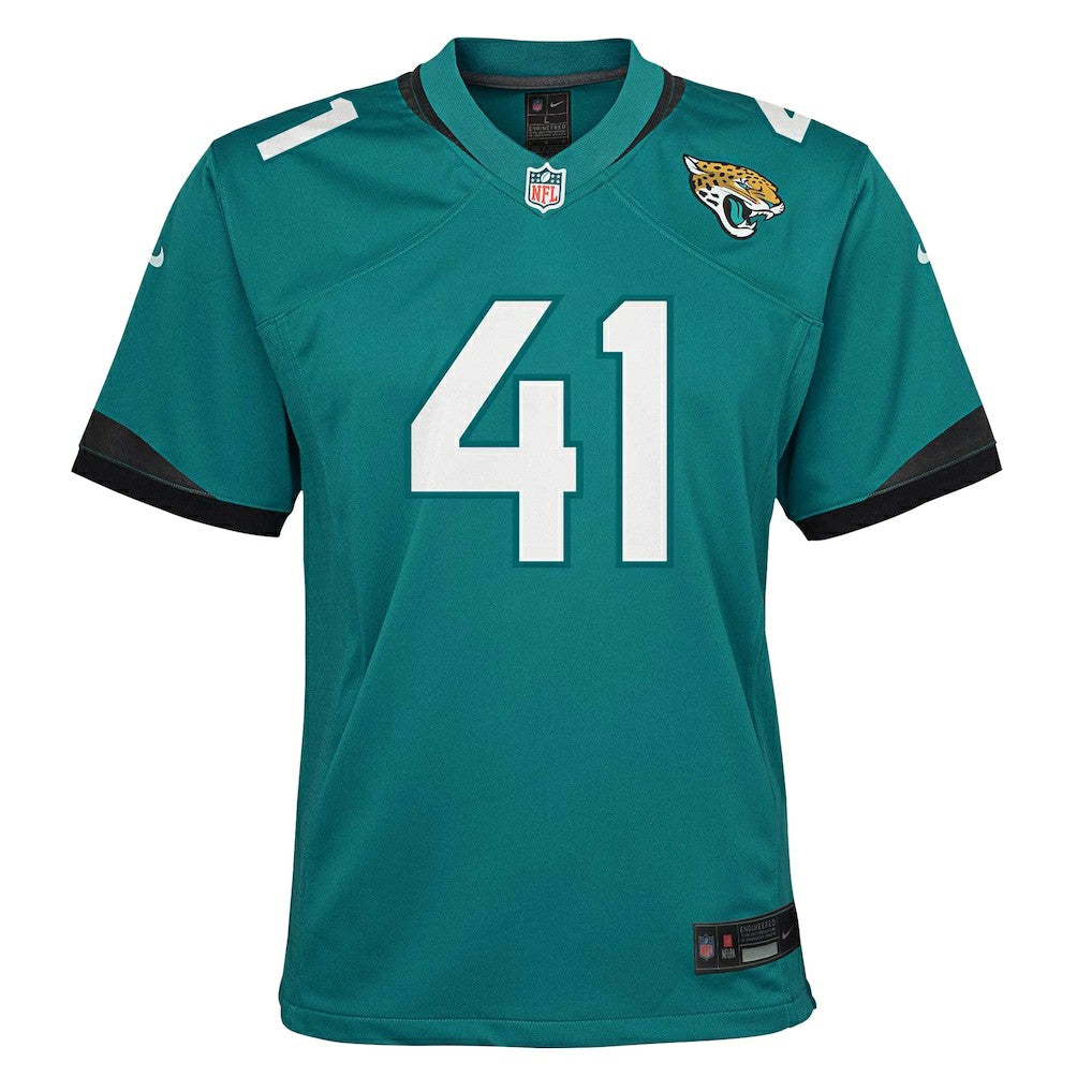 Josh Hines-Allen Jacksonville Jaguars Youth Game Jersey Teal