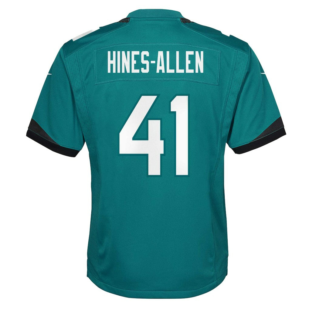 Josh Hines-Allen Jacksonville Jaguars Youth Game Jersey Teal