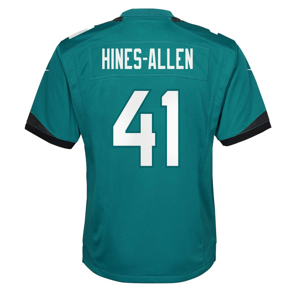 Josh Hines-Allen Jacksonville Jaguars Youth Game Jersey Teal