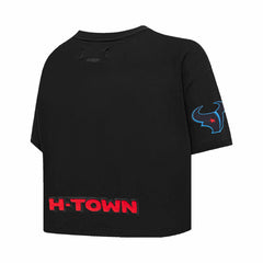 C.J. Stroud Houston Texans Pro Standard Women's Player Name & Number Cropped Boxy T-Shirt Black