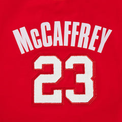Christian McCaffrey San Francisco 49ers Pro Standard Women's Player Name & Number Cropped Boxy T-Shirt Scarlet