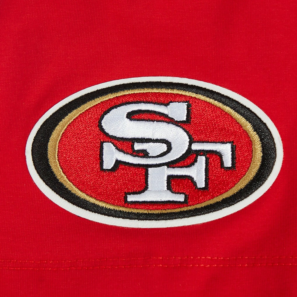 Christian McCaffrey San Francisco 49ers Pro Standard Women's Player Name & Number Cropped Boxy T-Shirt Scarlet