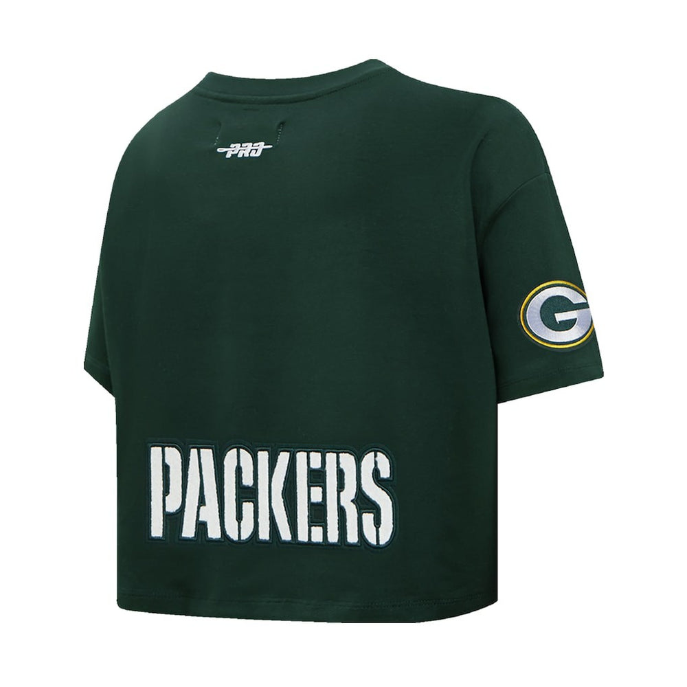 Jordan Love Green Bay Packers Pro Standard Women's Player Name & Number Cropped Boxy T-Shirt Green