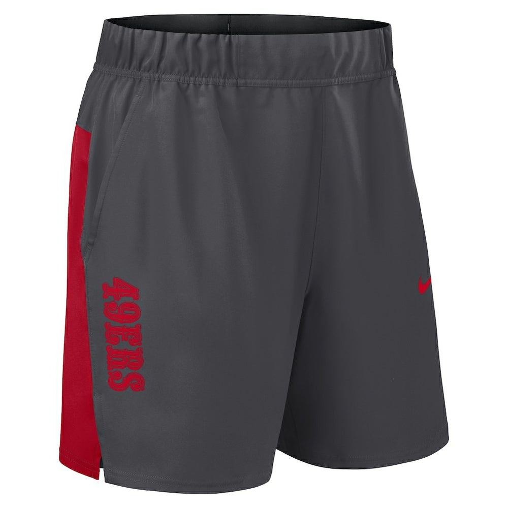 San Francisco 49ers Woven Victory Dri-FIT Shorts Gray