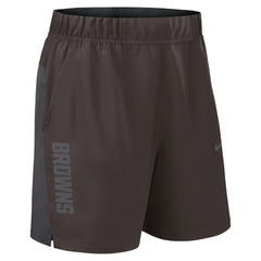 Cleveland Browns Woven Victory Dri-FIT Shorts Brown