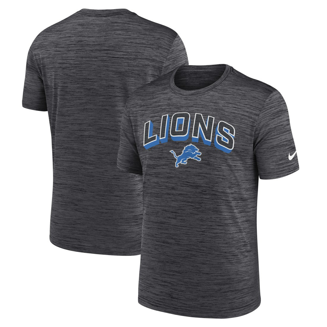 Detroit Lions Primetime Velocity Dri-FIT T-Shirt Charcoal