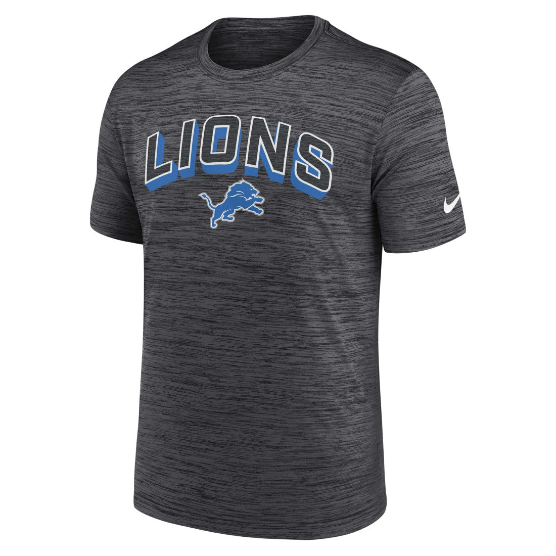 Detroit Lions Primetime Velocity Dri-FIT T-Shirt Charcoal