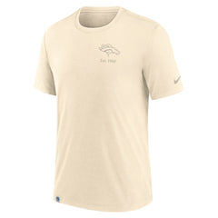 Denver Broncos Glory Tri-Blend T-Shirt Cream