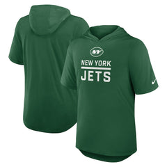New York Jets Lockup Tri-Blend Hoodie T-Shirt Green
