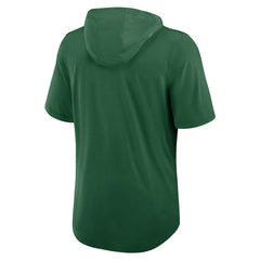 New York Jets Lockup Tri-Blend Hoodie T-Shirt Green