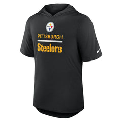 Pittsburgh Steelers Lockup Tri-Blend Hoodie T-Shirt Black