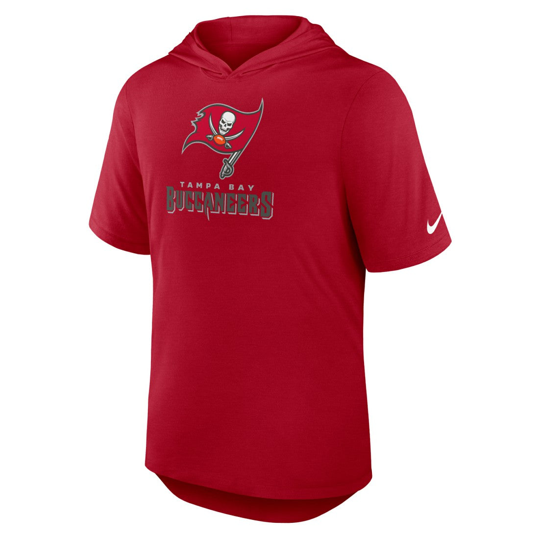 Tampa Bay Buccaneers Lockup Tri-Blend Hoodie T-Shirt Red