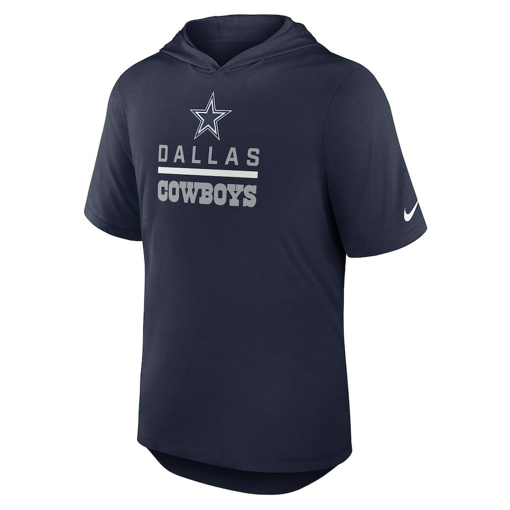 Dallas Cowboys Lockup Tri-Blend Hoodie T-Shirt Navy