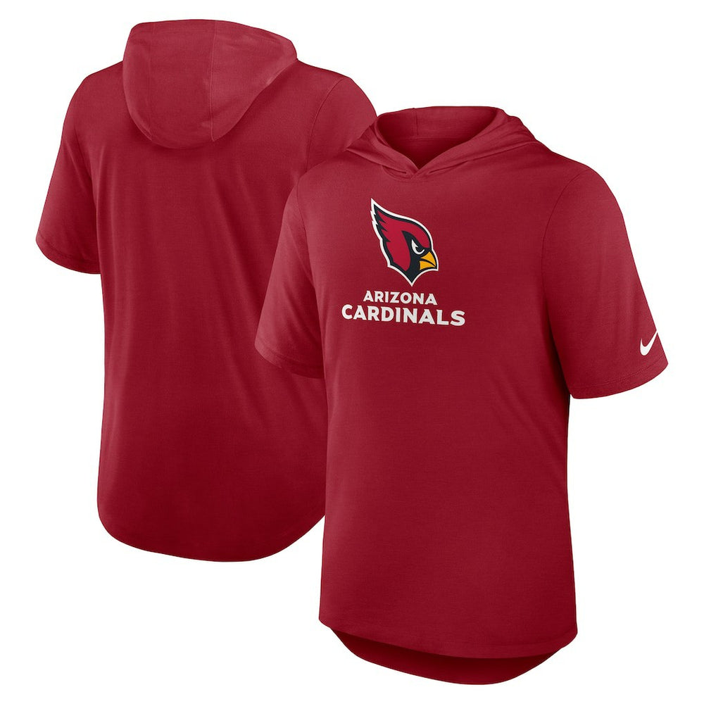Arizona Cardinals Lockup Tri-Blend Hoodie T-Shirt Cardinal