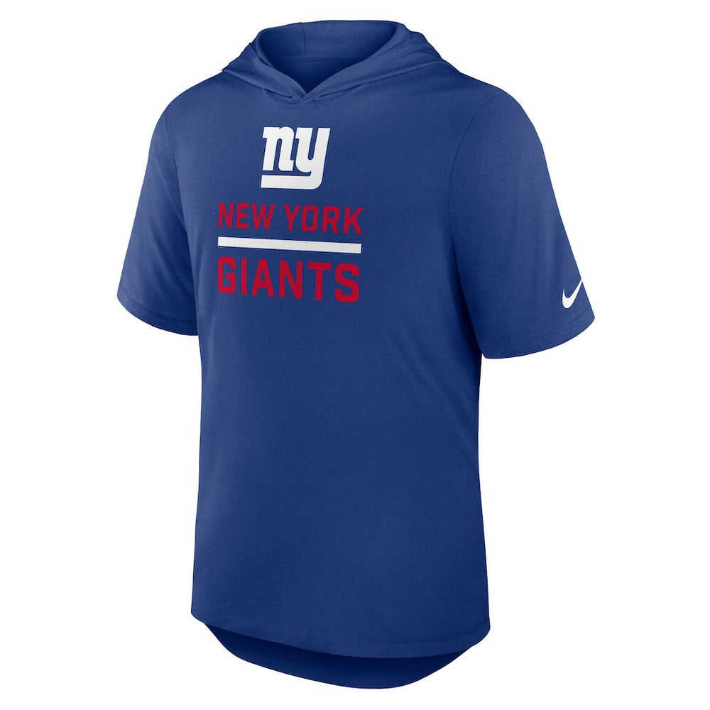 New York Giants Lockup Tri-Blend Hoodie T-Shirt Royal