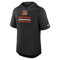 Cincinnati Bengals Lockup Tri-Blend Hoodie T-Shirt Black