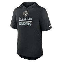 Las Vegas Raiders Lockup Tri-Blend Hoodie T-Shirt Black