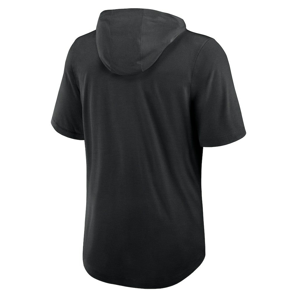 Las Vegas Raiders Lockup Tri-Blend Hoodie T-Shirt Black