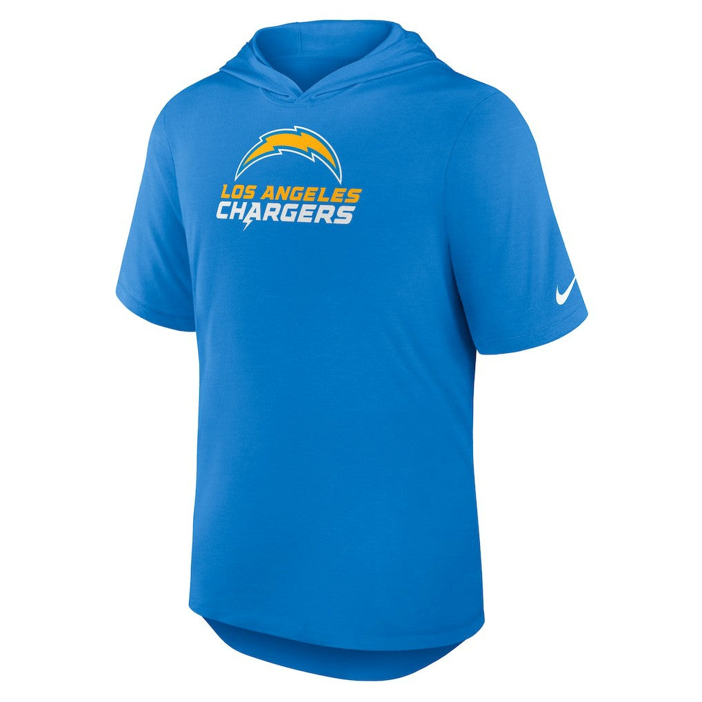 Los Angeles Chargers Lockup Tri-Blend Hoodie T-Shirt Powder Blue