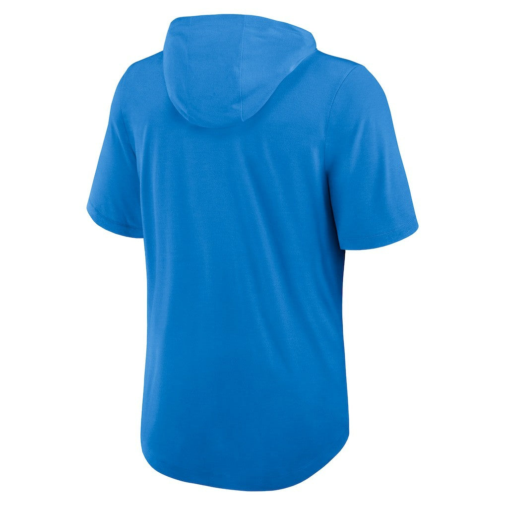 Los Angeles Chargers Lockup Tri-Blend Hoodie T-Shirt Powder Blue