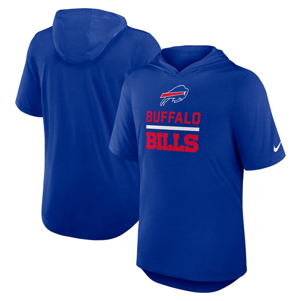 Buffalo Bills Lockup Tri-Blend Hoodie T-Shirt Royal