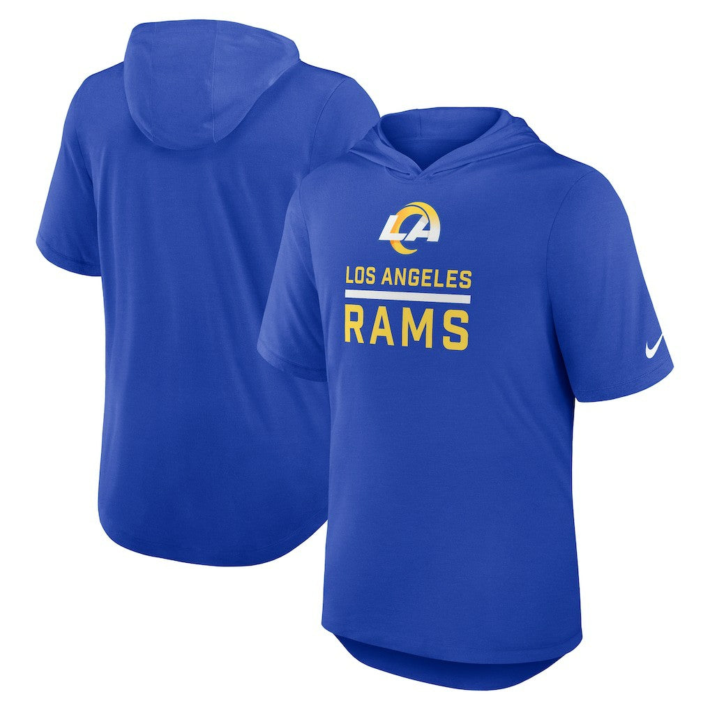 Los Angeles Rams Lockup Tri-Blend Hoodie T-Shirt Royal