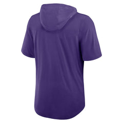Minnesota Vikings Lockup Tri-Blend Hoodie T-Shirt Purple