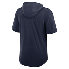 Denver Broncos Lockup Tri-Blend Hoodie T-Shirt Navy