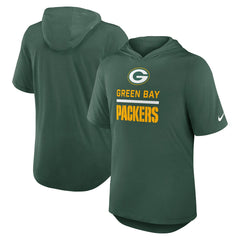 Green Bay Packers Lockup Tri-Blend Hoodie T-Shirt Green