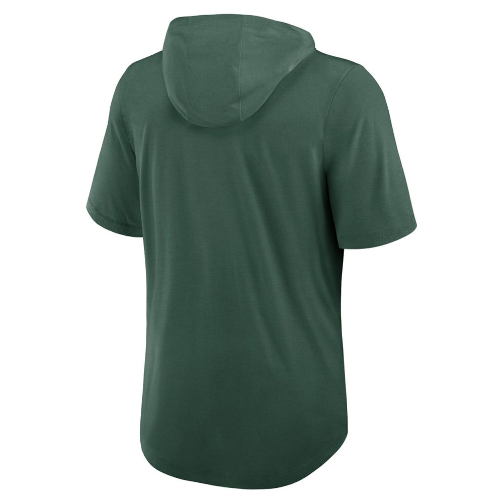 Green Bay Packers Lockup Tri-Blend Hoodie T-Shirt Green