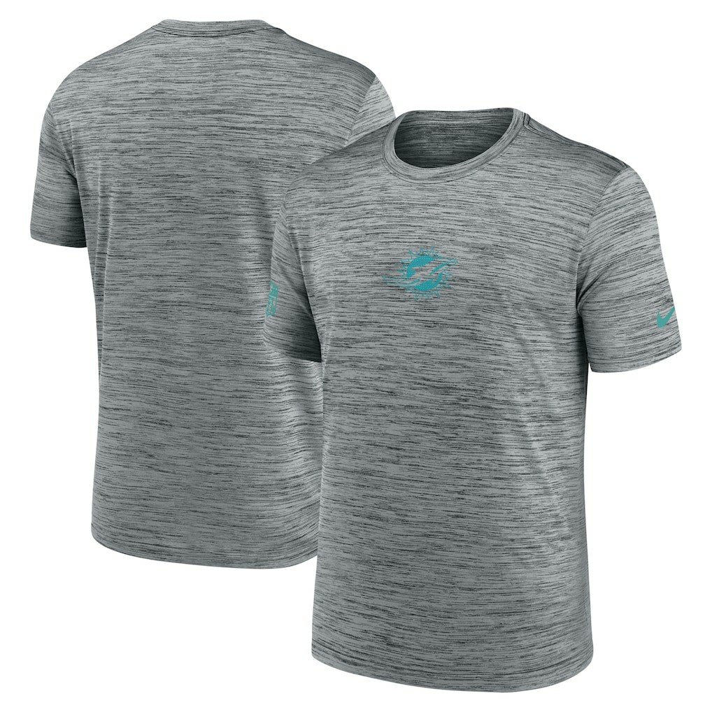 Miami Dolphins Sideline Velocity Dri-FIT T-Shirt - Gray