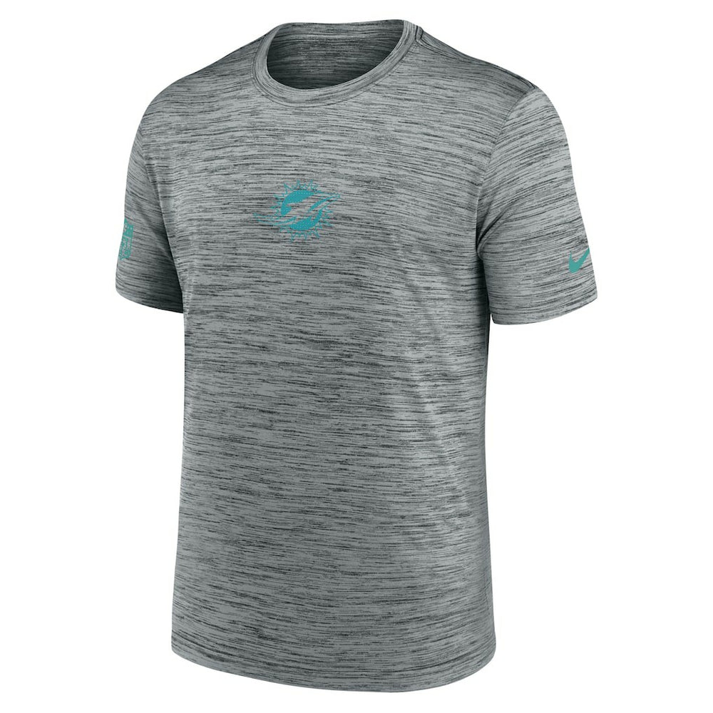 Miami Dolphins Sideline Velocity Dri-FIT T-Shirt - Gray