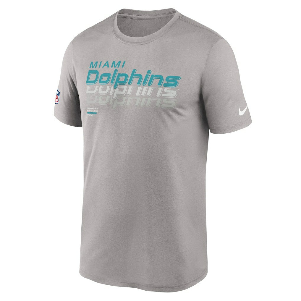 Miami Dolphins Sideline Legend Dri-FIT T-Shirt Gray