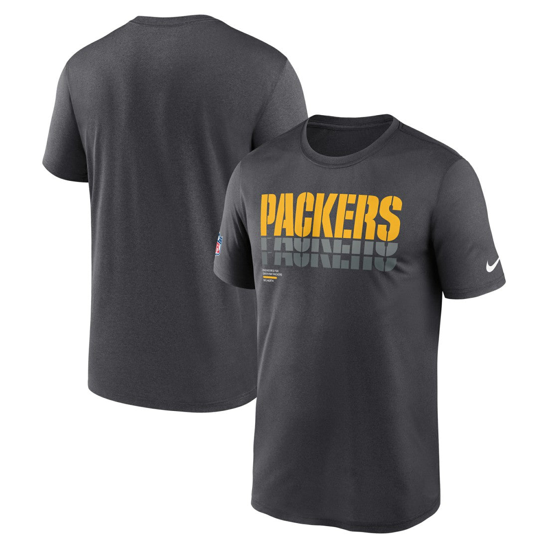 Green Bay Packers Sideline Legend Dri-FIT T-Shirt Charcoal